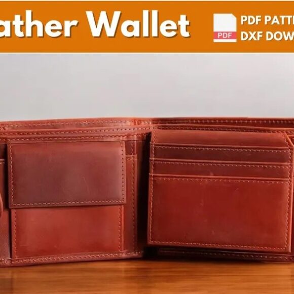 Выкройка портмоне из кожи от