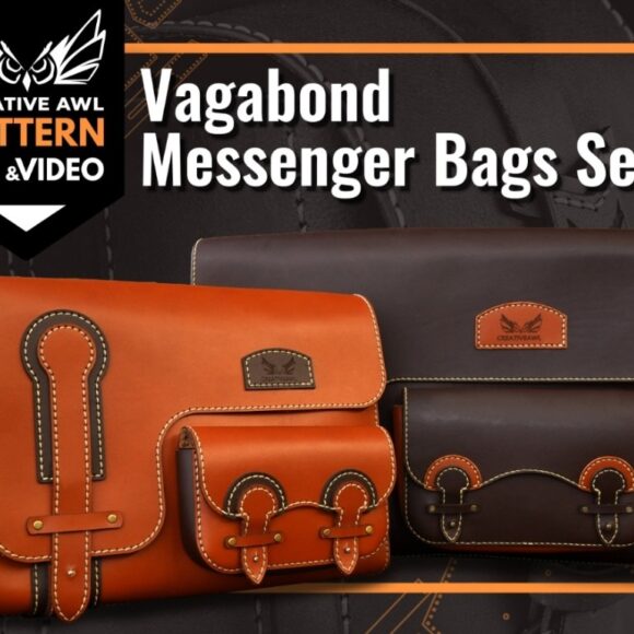 Большая сумка из кожи мессенджер Vagabond