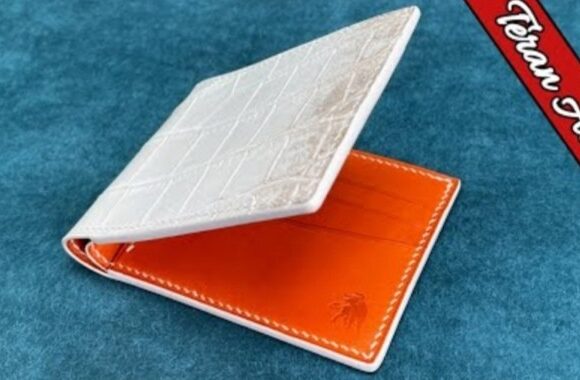 Бифолд выкройка для кожаных изделий от Teran, складной кошелёк карманый