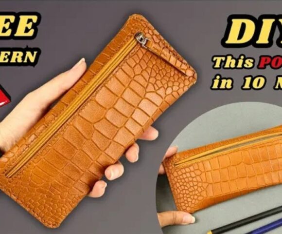 Пенал на молнии бесплатная выкройка