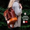 Рюкзак Aurora из кожи выкройка