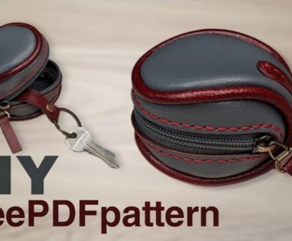 Скачать выкройку из кожи ключница