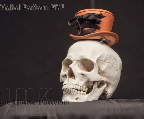 Выкройка мини шляпа из кожи, скачать и сшить