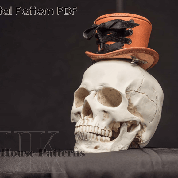 Выкройка мини шляпа из кожи, скачать и сшить