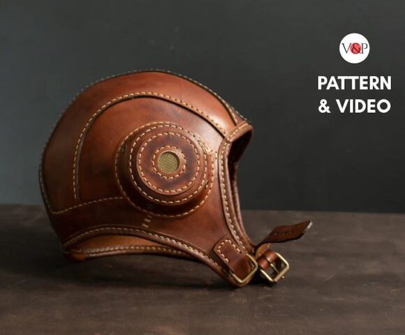Выкройка шлема или шапки, шлемофона лётчика из кожи скачать бесплатно с сайта для кожевников
