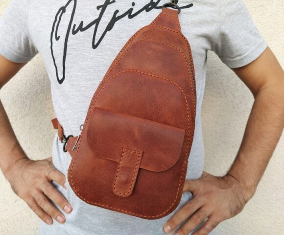 Выкройка слинга из кожи