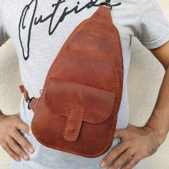 Выкройка слинга из кожи