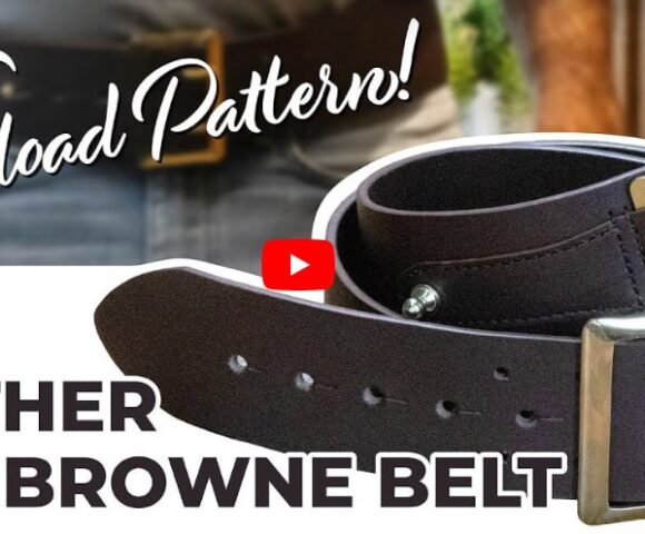 Выкройка ремень из кожи офицерский