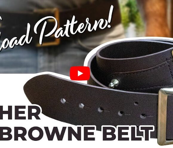 Выкройка ремень из кожи офицерский