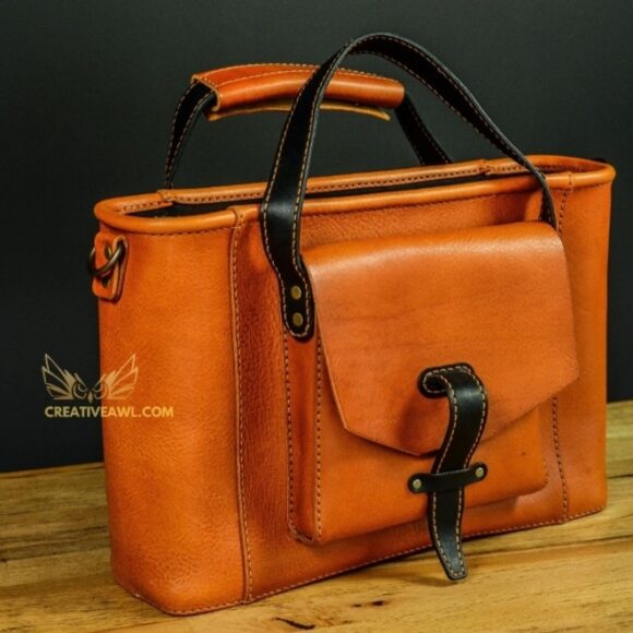 Сумочка ранец из кожи