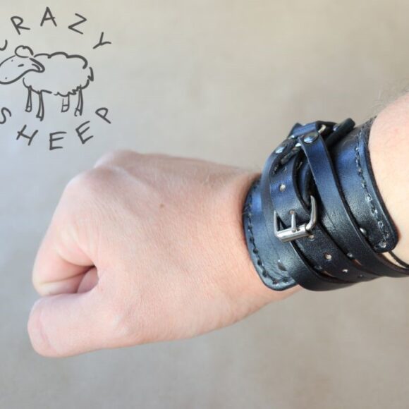 выкройка браслета по типу напульсник из кожи