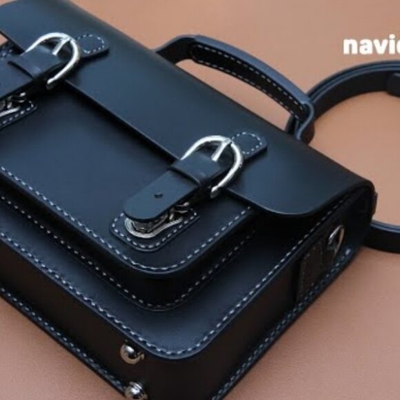 Выкройка кожаный небольшой портфель