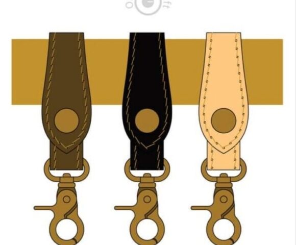 Выкройка ремешок из кожи для ключей