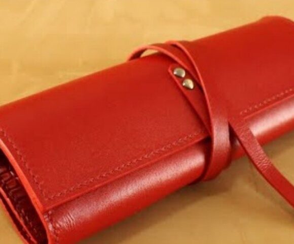 Кожаный пенал скрутка выкройка