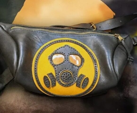 Сумка на пояс с черепом бананка выкройка мужская PDF