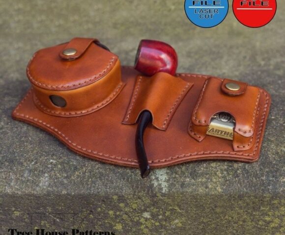 Выкройка органайзер для курительной трубки из кожи