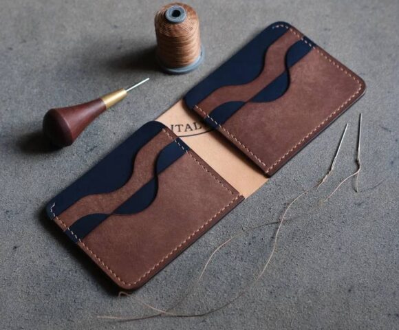 Бифолд из кожи выкройка