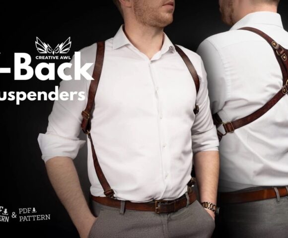 Выкройка для мужчин подтяжки из кожи