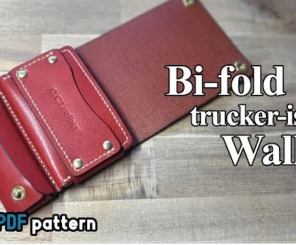 Бифолд кошелёк дальнобойщика и для дальних поездок выкройка от Ojicraft
