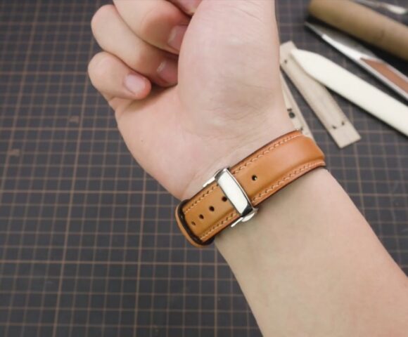 Ремешок из кожи и не только для часов выкройка от OU Object