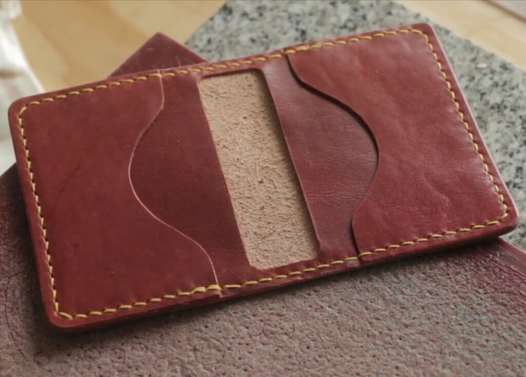 Складной картхолдер из кожи выкройка от Corter Leather знаменитого мастера