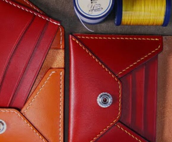 Выкройка из кожи конверт и картхолдер аля тинькоф