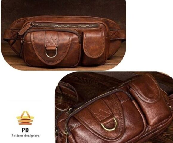 Выкройка мужской сумки на пояс