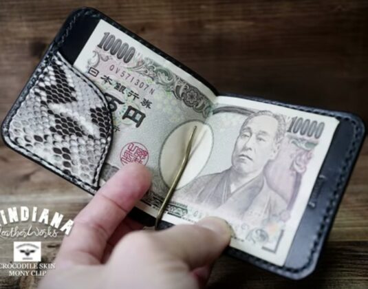 Зажим из кожи для денег выкройка бесплатно + мк
