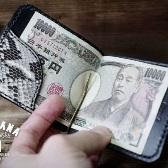 Зажим из кожи для денег выкройка бесплатно + мк