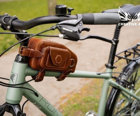 Выкройка кожаная велосипедная сумка