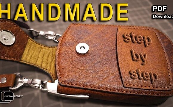 выкройка мужская миниатюрная сумка небольших размеров с боковым карманом для пластиковых карт