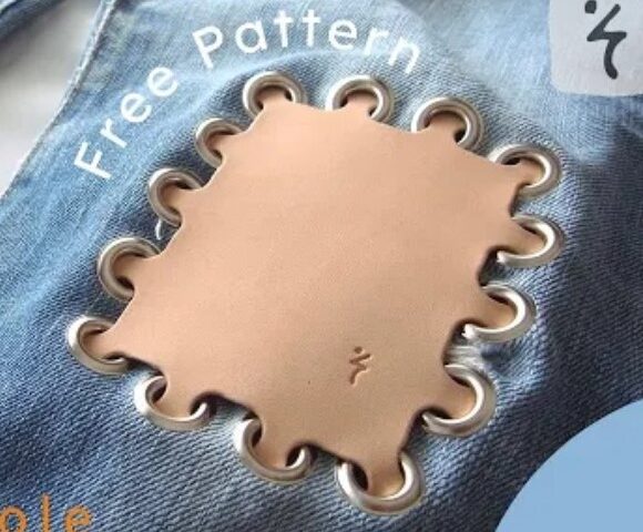 Заплатка на штаны джинсы