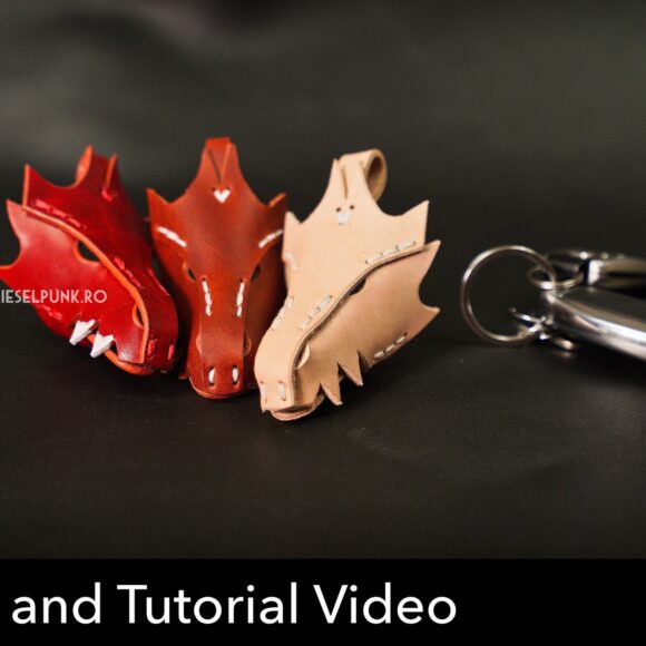 Выкройка брелок дракон