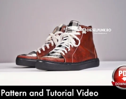 Кеды из кожи выкройка с элементами ткани