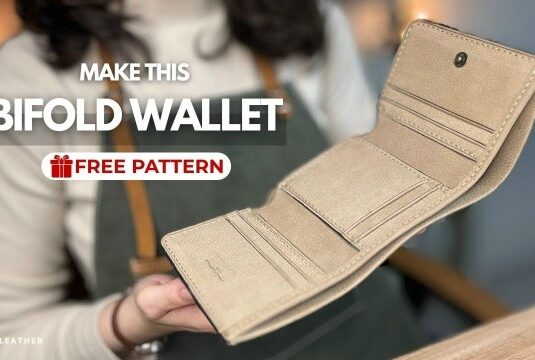 Кошелек тройного сложения выкройка из кожи. Трифолд популярная модель