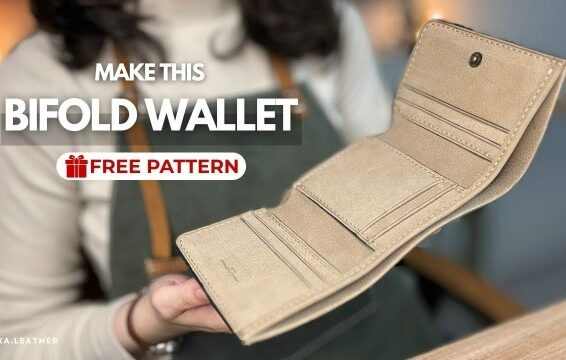 Кошелек тройного сложения выкройка из кожи. Трифолд популярная модель