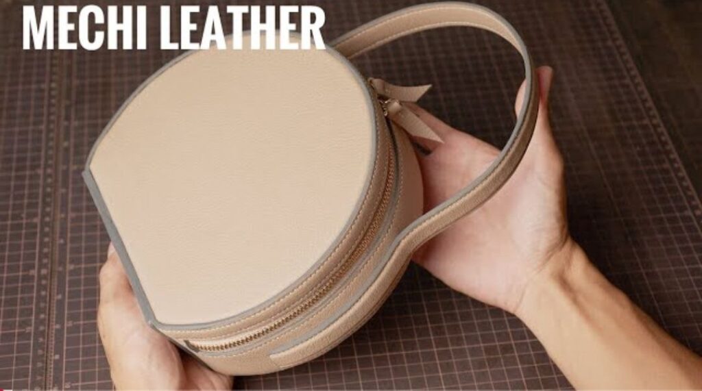 Круглая сумочка выкройка из кожи от Mechi Leather