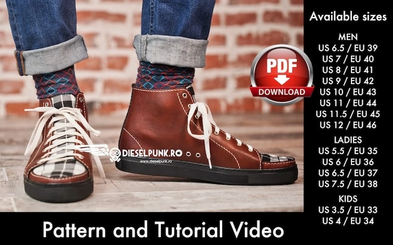 Размеры кед от Тони