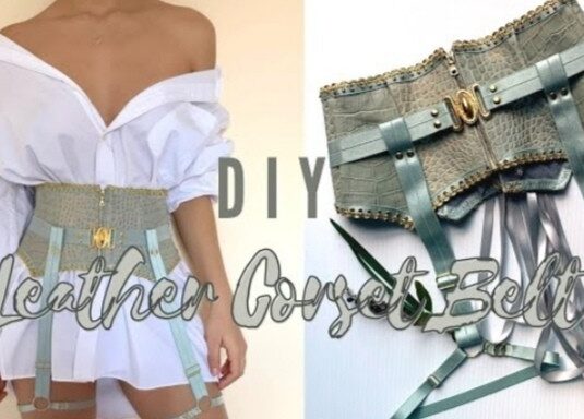 Женский корсетный пояс выкройка из ткани и кожи