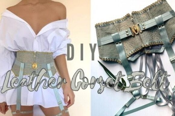 Женский корсетный пояс выкройка из ткани и кожи