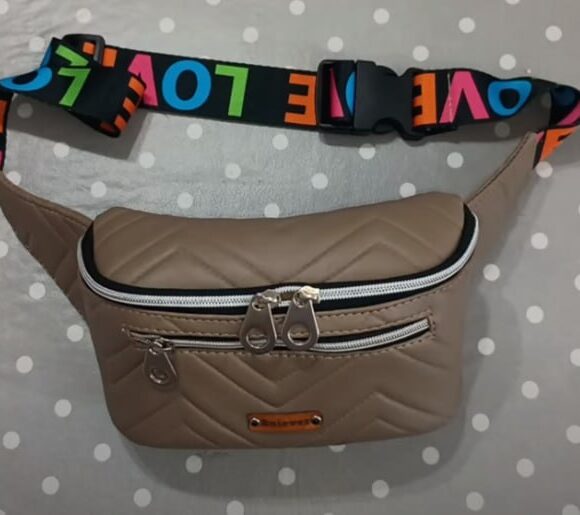 Выкройка поясной сумки из кожи с тканевым подкладом