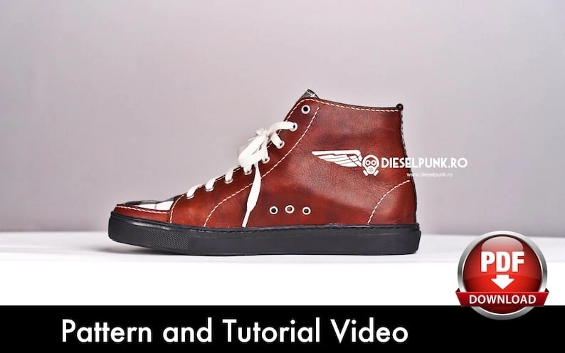 Высокие кеды кроссовки выкройка