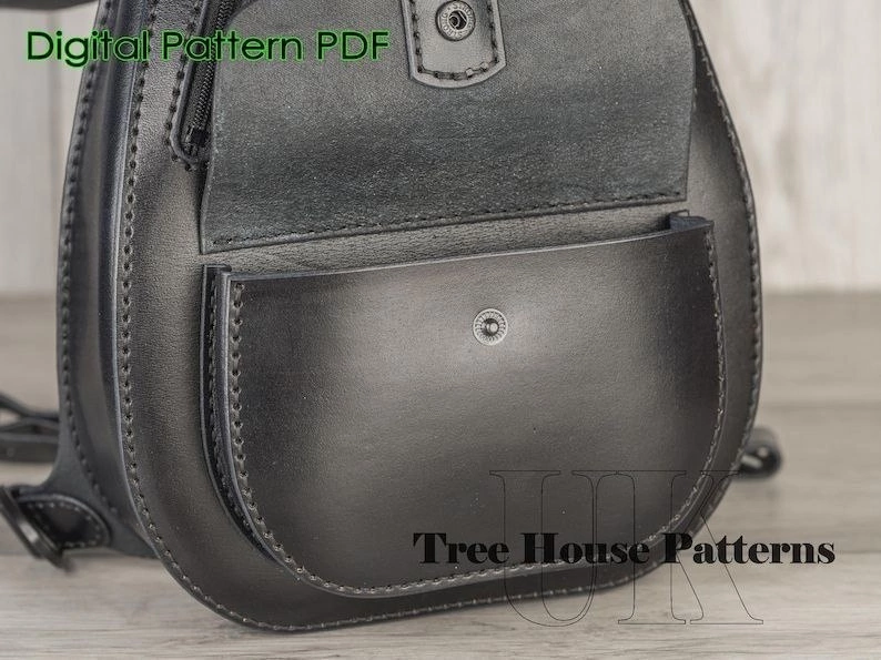 Шаблон слинга из ткани и кожи