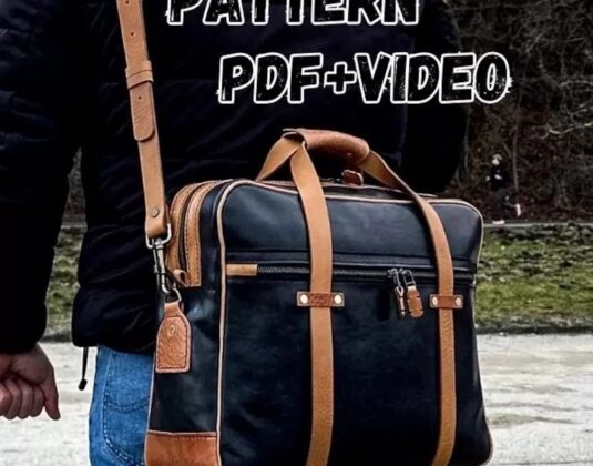 Выкройка сумка портфель от мастера + МК