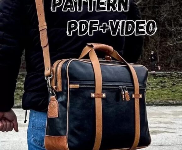 Выкройка сумка портфель от мастера + МК