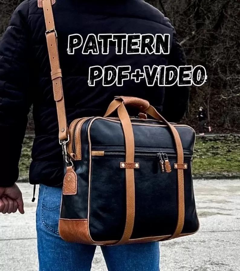 Выкройка сумка портфель от мастера + МК