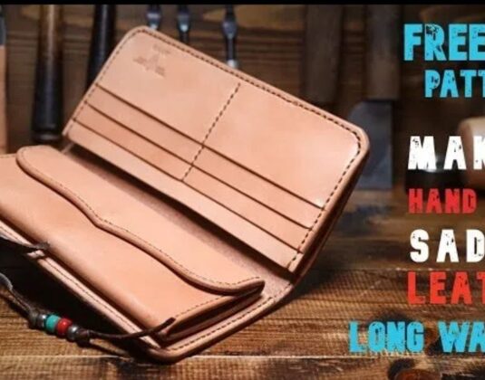 Выкройка многофункциональный кошелек из кожи унисекс