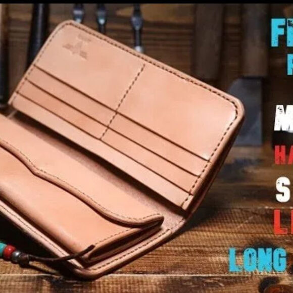 Выкройка многофункциональный кошелек из кожи унисекс