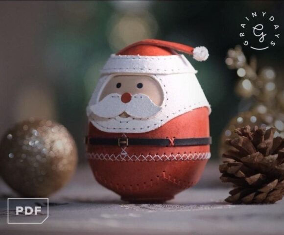 Выкройка Санта Клауса или деда мороза из ткани и кожи с подробной фото инструкцией от Grainydays PH