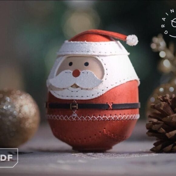 Выкройка Санта Клауса или деда мороза из ткани и кожи с подробной фото инструкцией от Grainydays PH